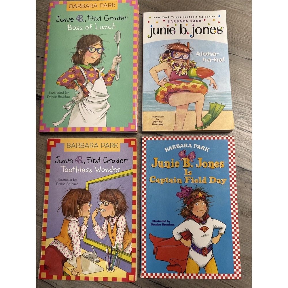 Lot of 4‎ Junie B. Jones Paperback & Hardcover Books #16 #19 (HC) #20 #26 – VG